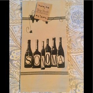 NWT SONOMA LARGE WINE TOWEL